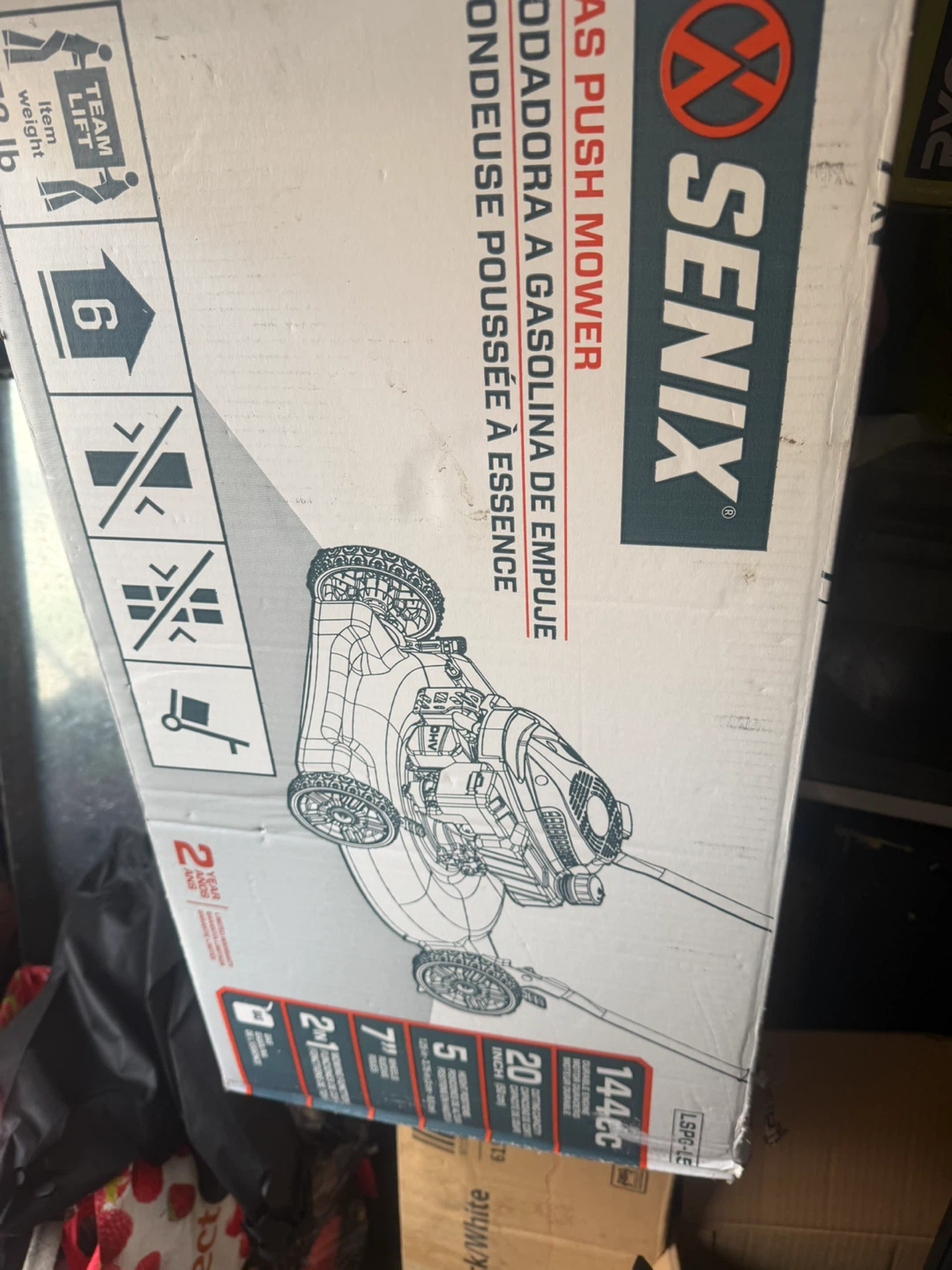 Senix 144cc 20-inch Gas Push Mower