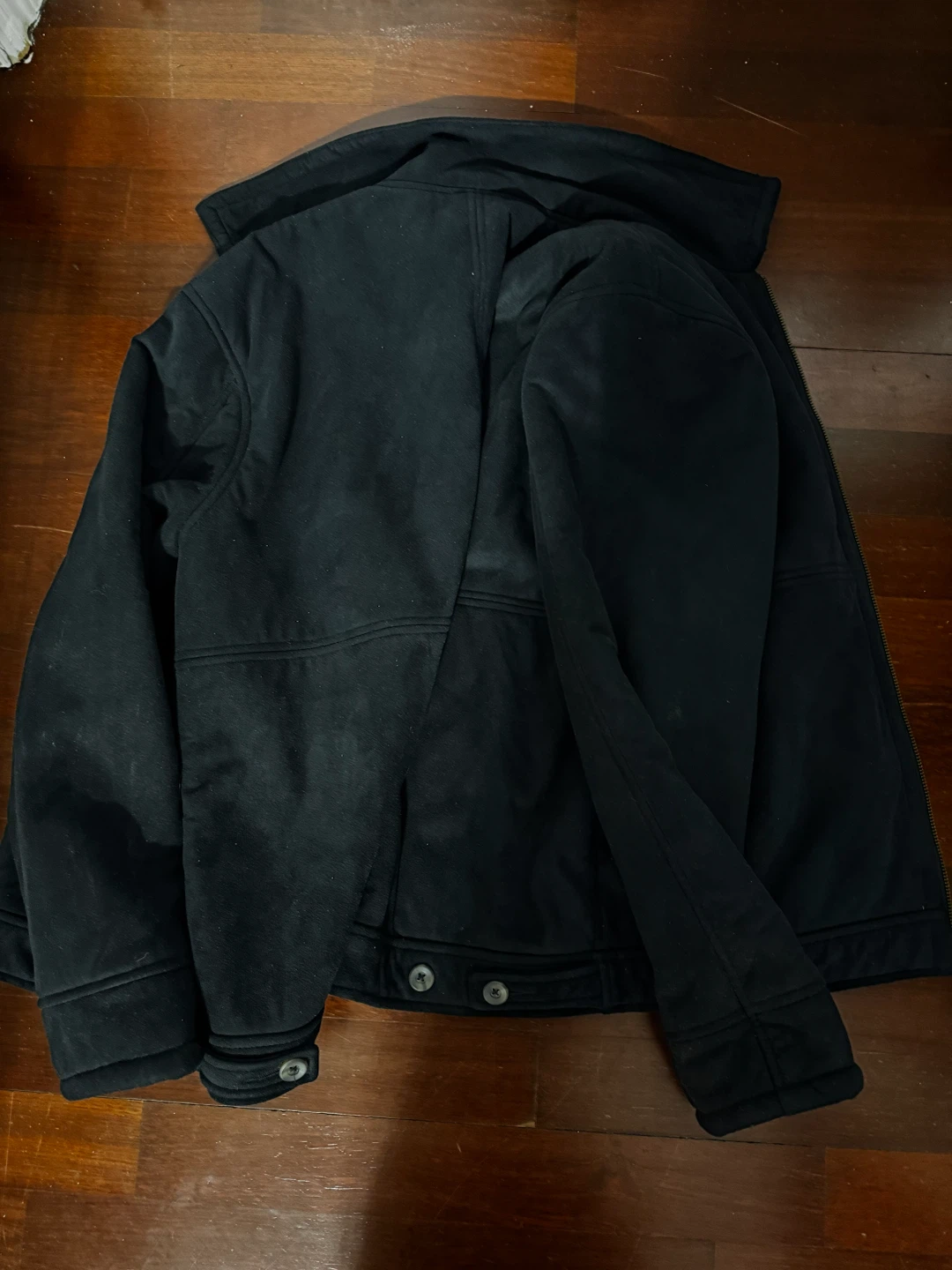 KAID Black Faux Suede Jacket - photo 3