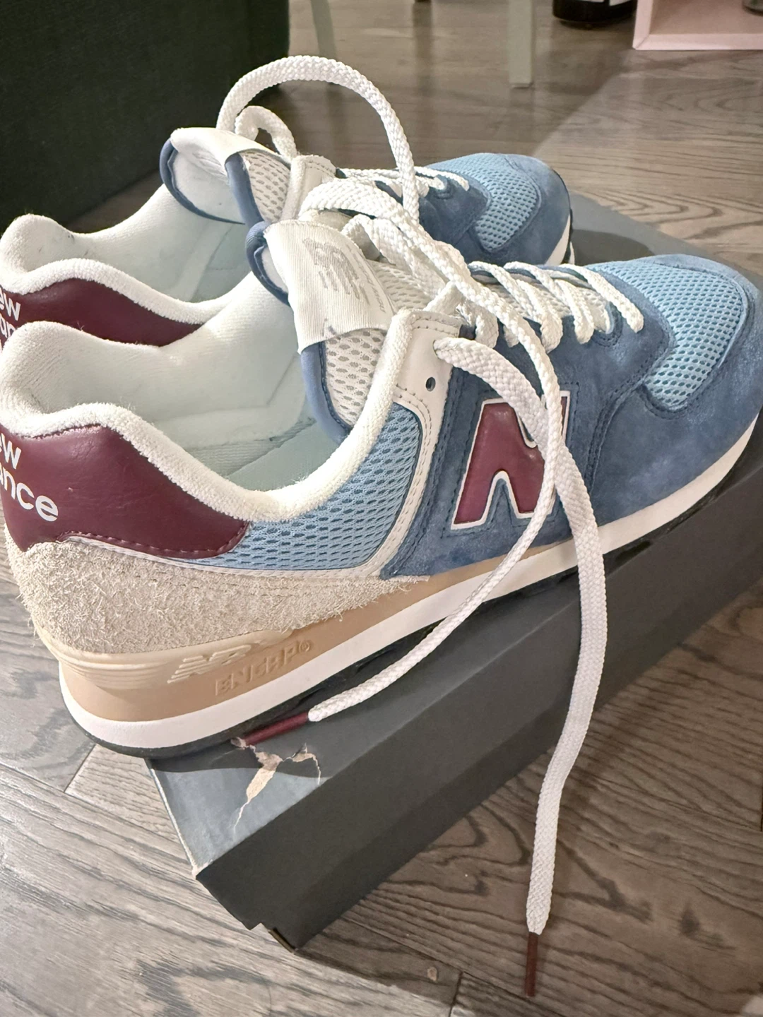 New Balance 574 Sneakers, Blue, US 8.5 - photo 2