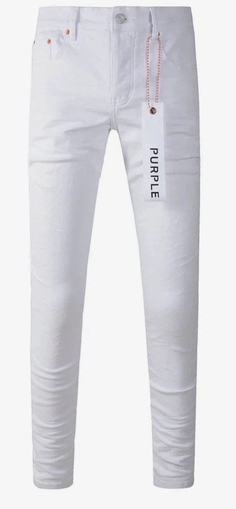 Purple Brand White Slim-Fit Jeans