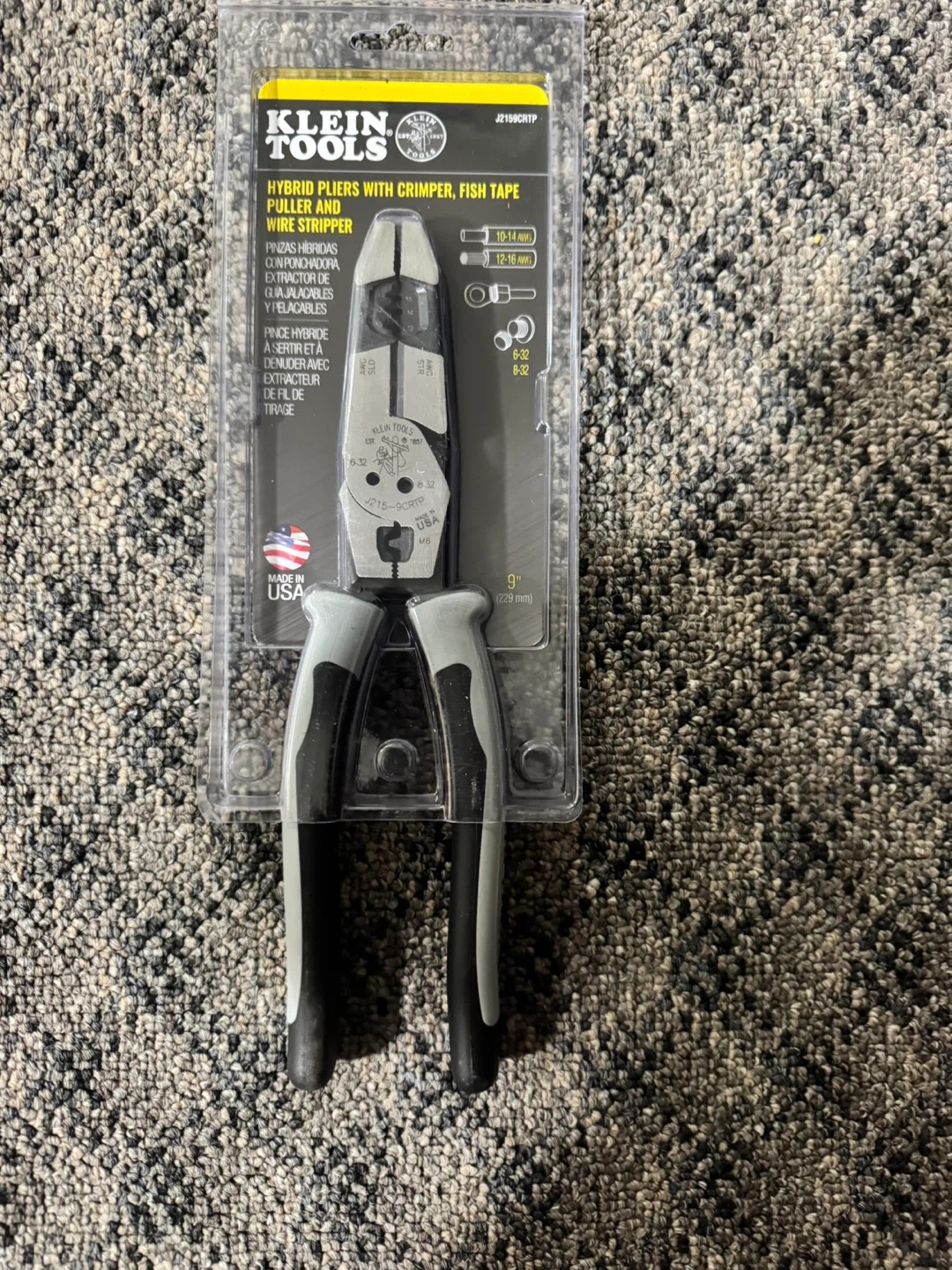 Klein Tools Hybrid Pliers J215-9CRTP