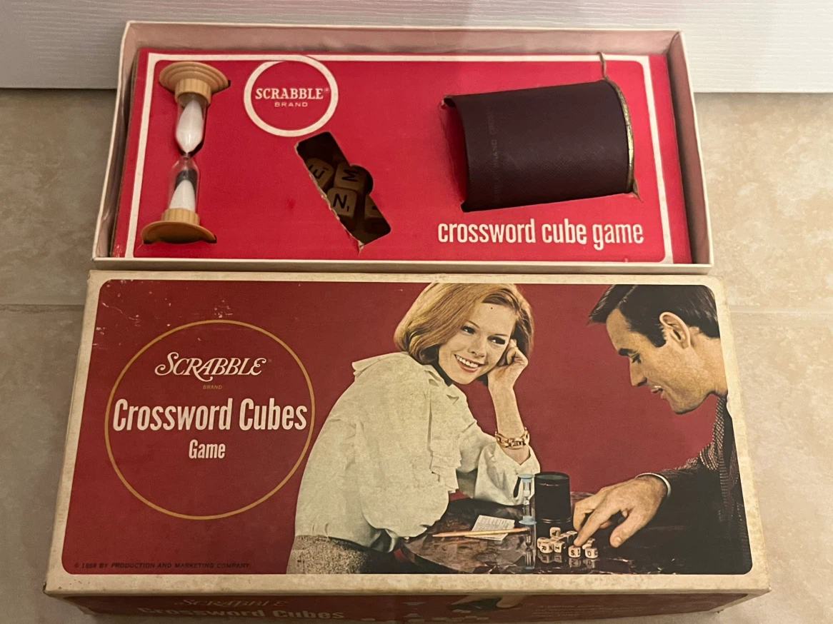 Vintage Scrabble Crossword Cubes Game - photo 3