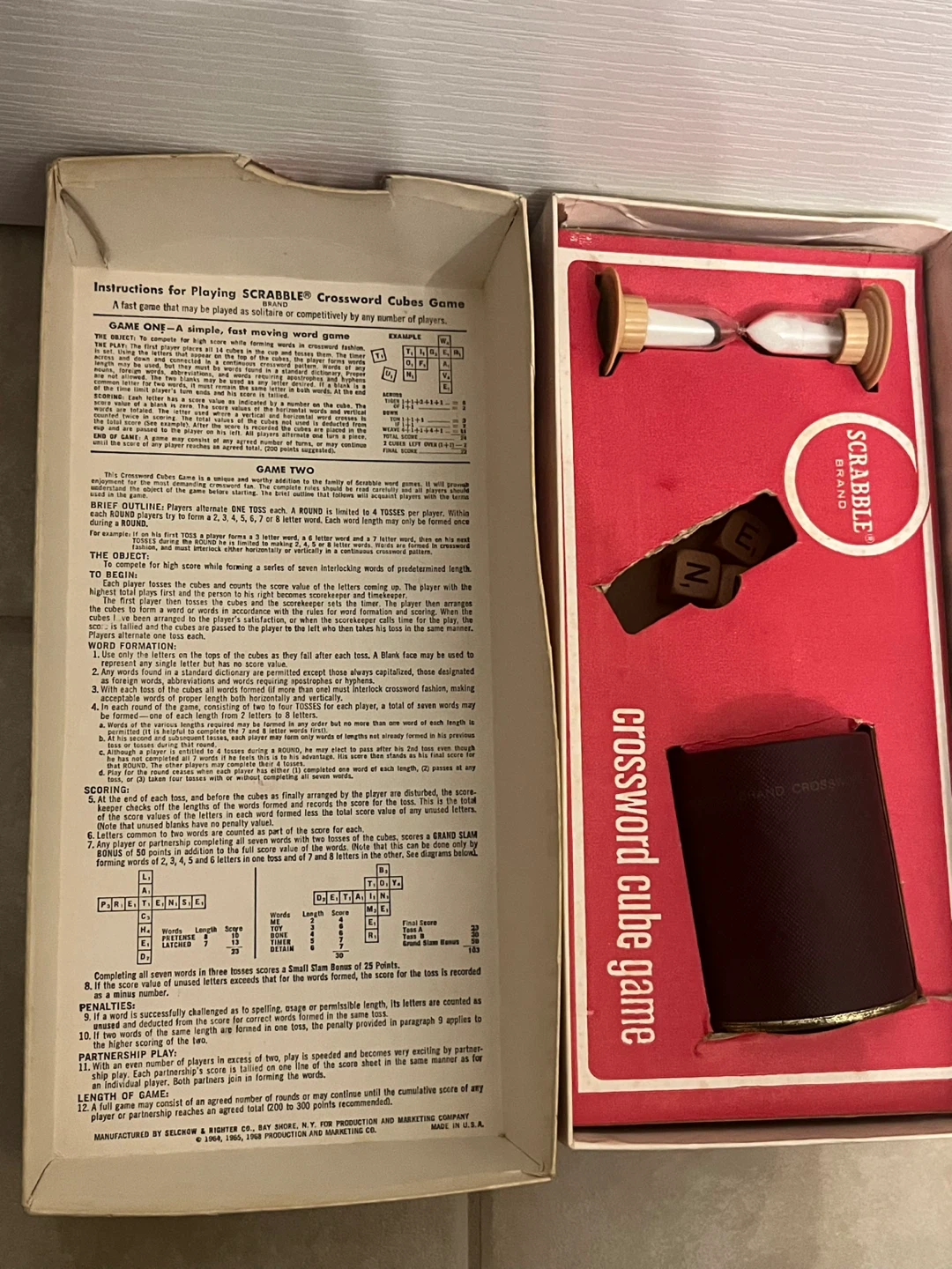 Vintage Scrabble Crossword Cubes Game - photo 4