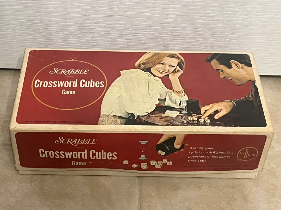 Vintage Scrabble Crossword Cubes Game - photo 5