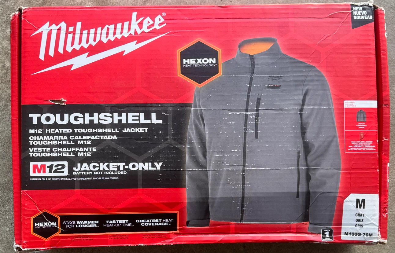 Milwaukee M12 TOUGHSHELL Heated Jacket - Grey - Medium