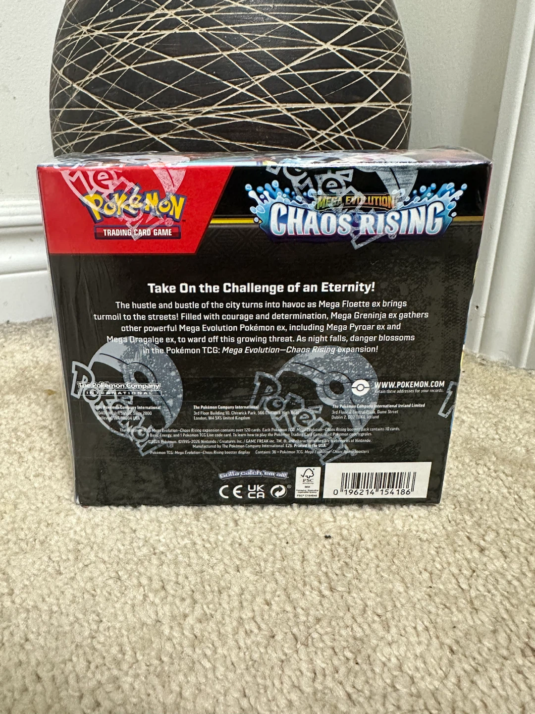 Pokémon Mega Evolution Chaos Rising Booster Box - photo 4