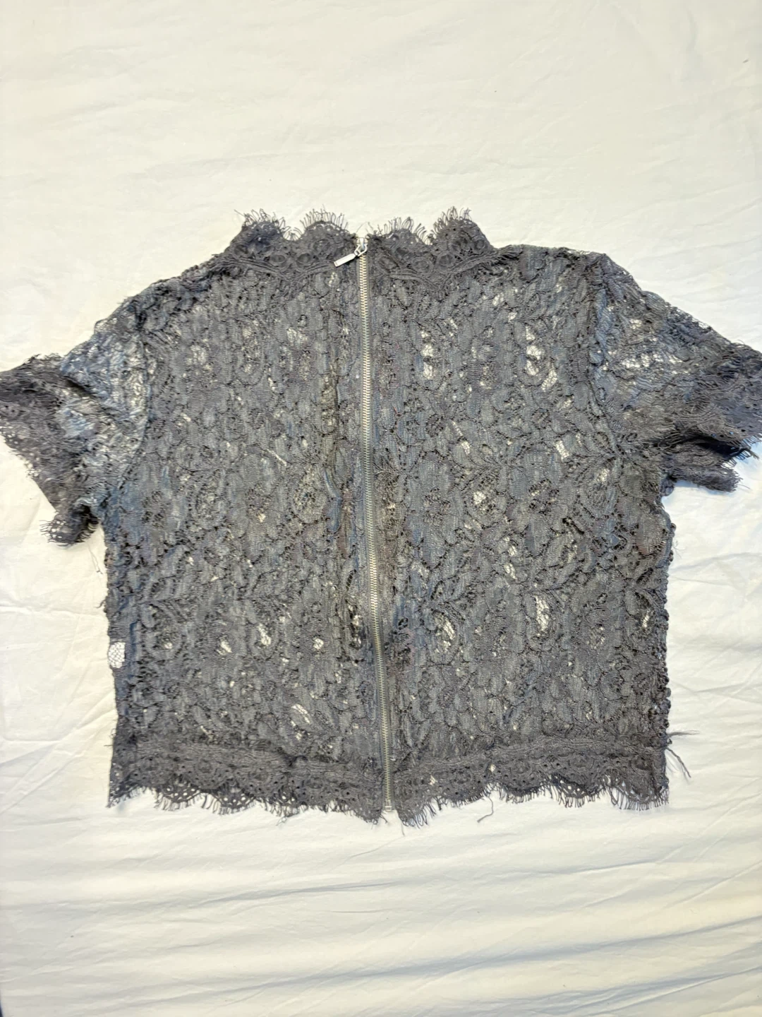 Zara Trafaluc Black Lace Top
