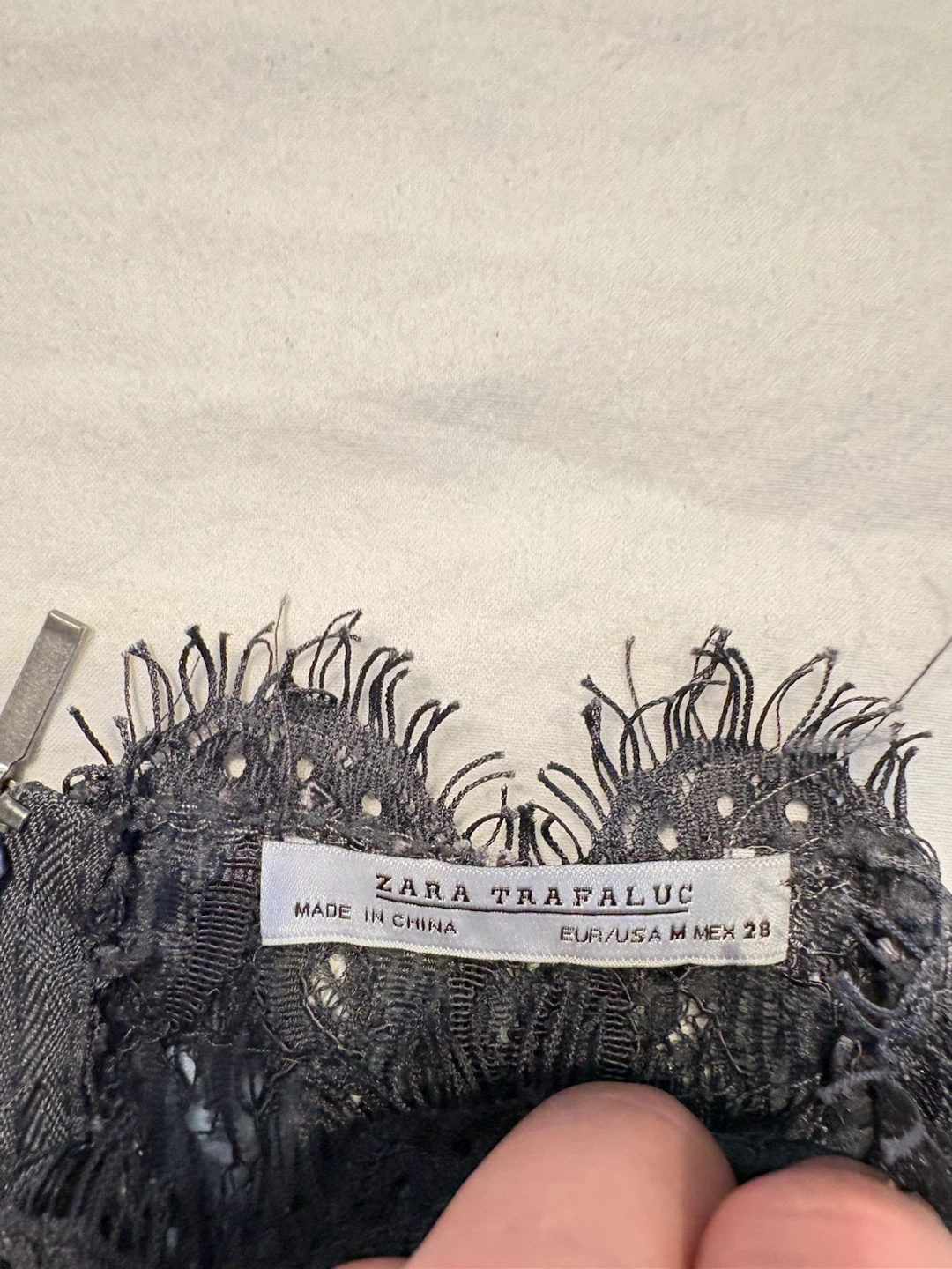 Zara Trafaluc Black Lace Top - photo 2