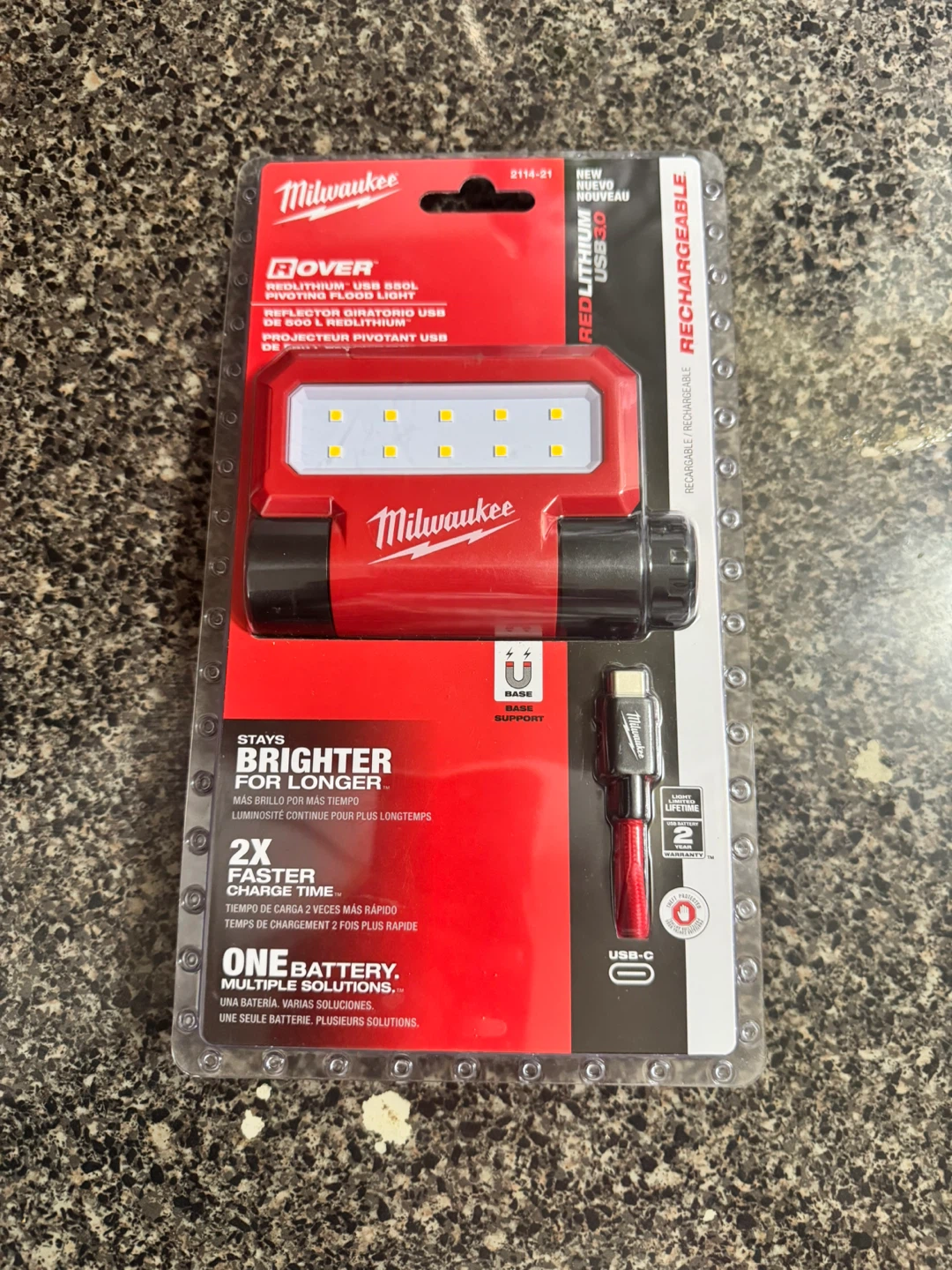 Milwaukee Rover USB Pivoting Flood Light 2114-21