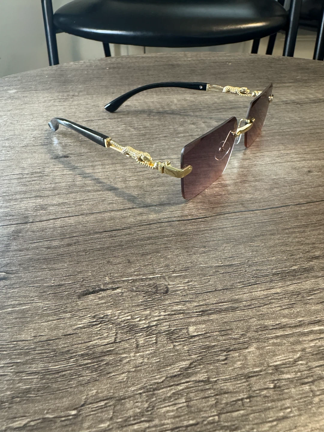 Panther Style Rimless Sunglasses - photo 2