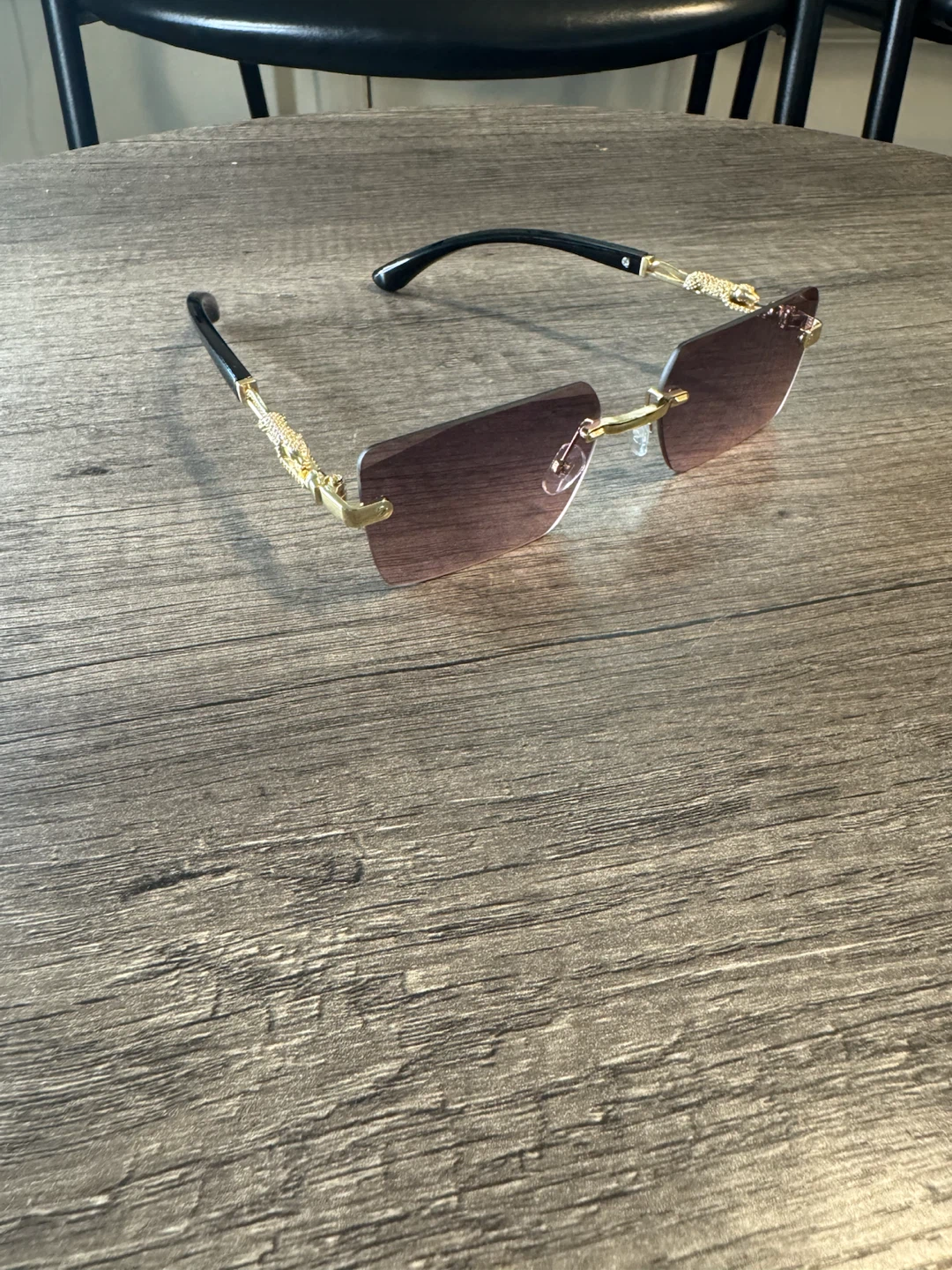 Panther Style Rimless Sunglasses - photo 3