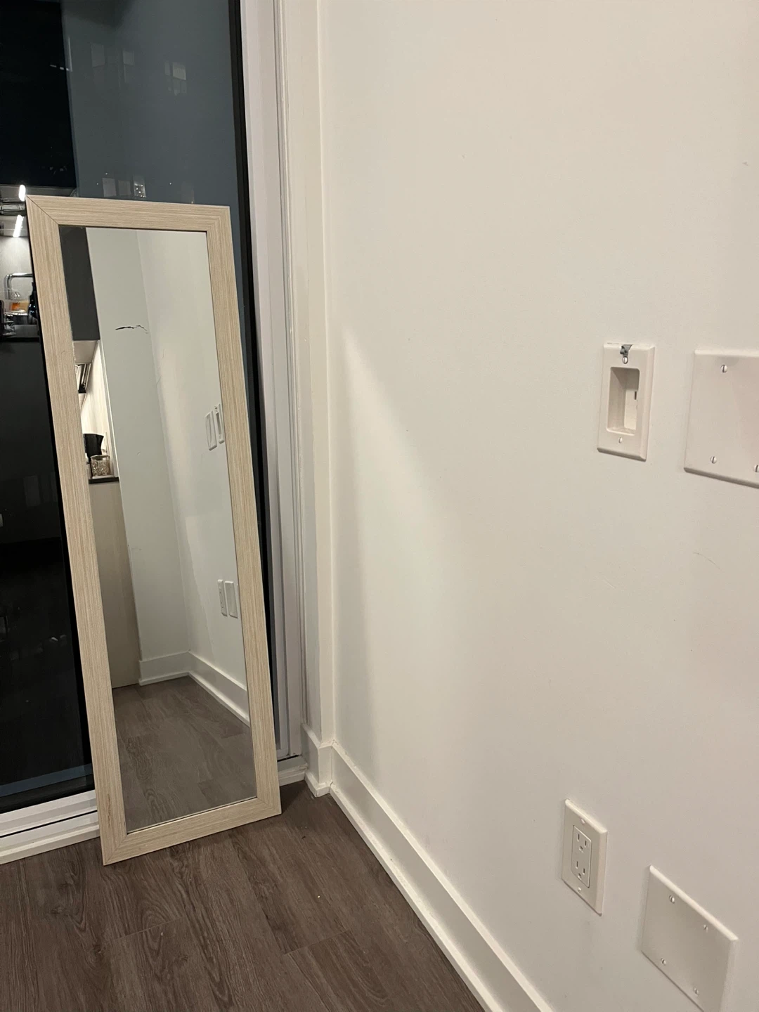 Full length wood frame mirror - photo 2