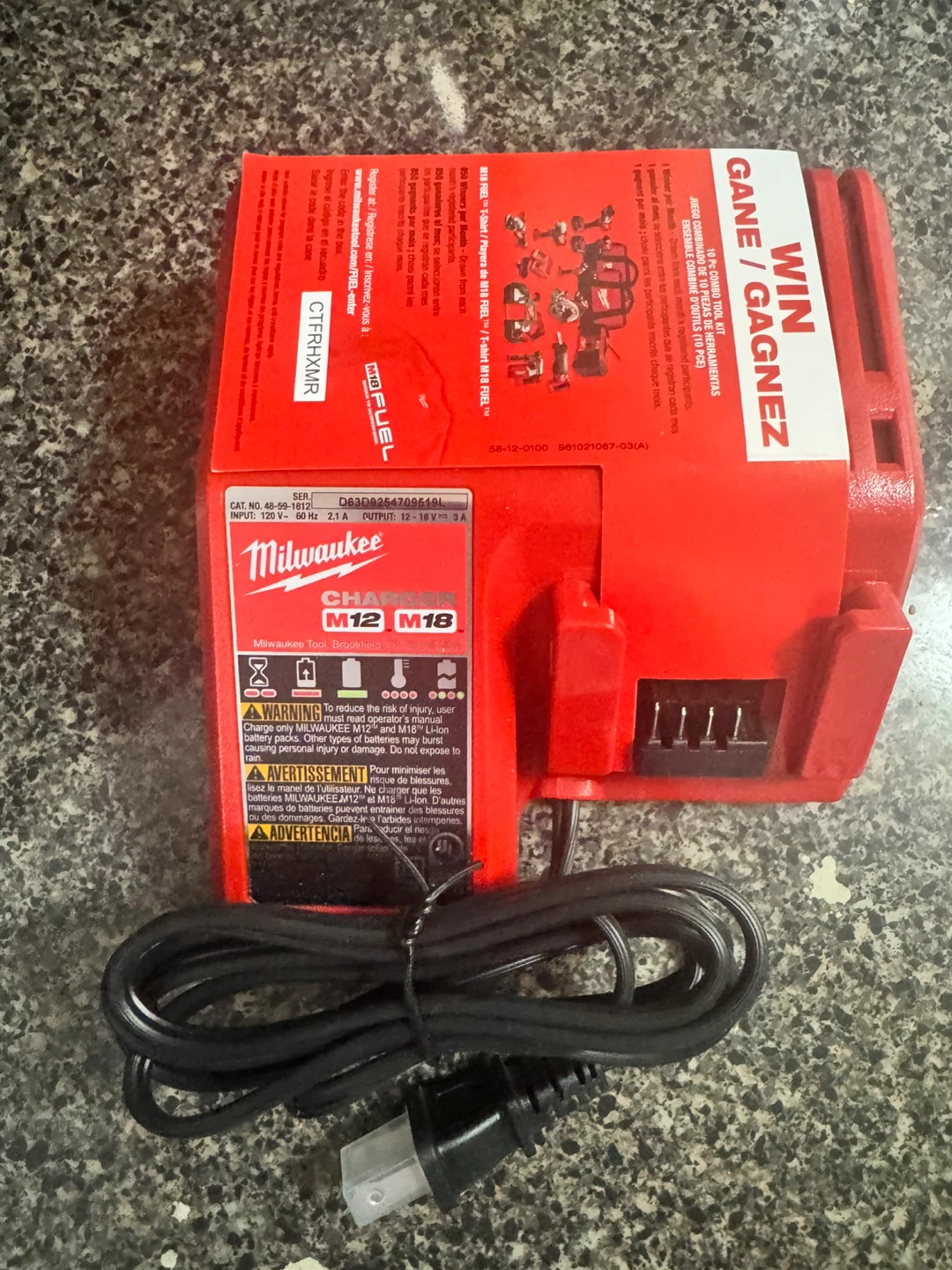 Milwaukee M12 and M18 Battery Charger