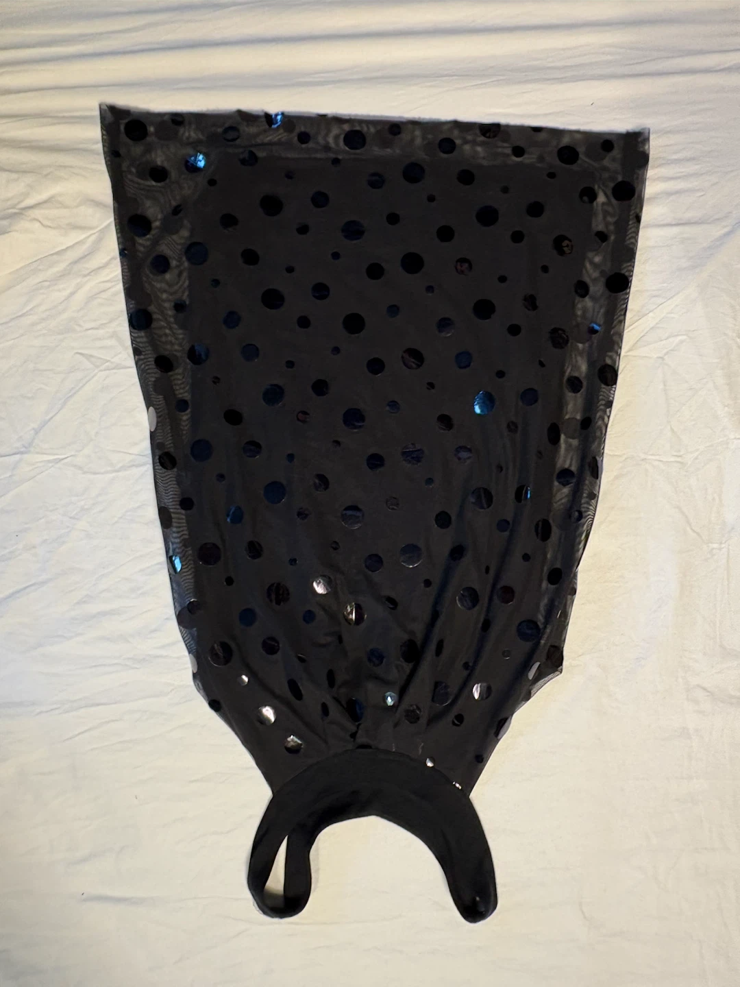 Pink Ice Black Polka Dot Mesh Tank Top