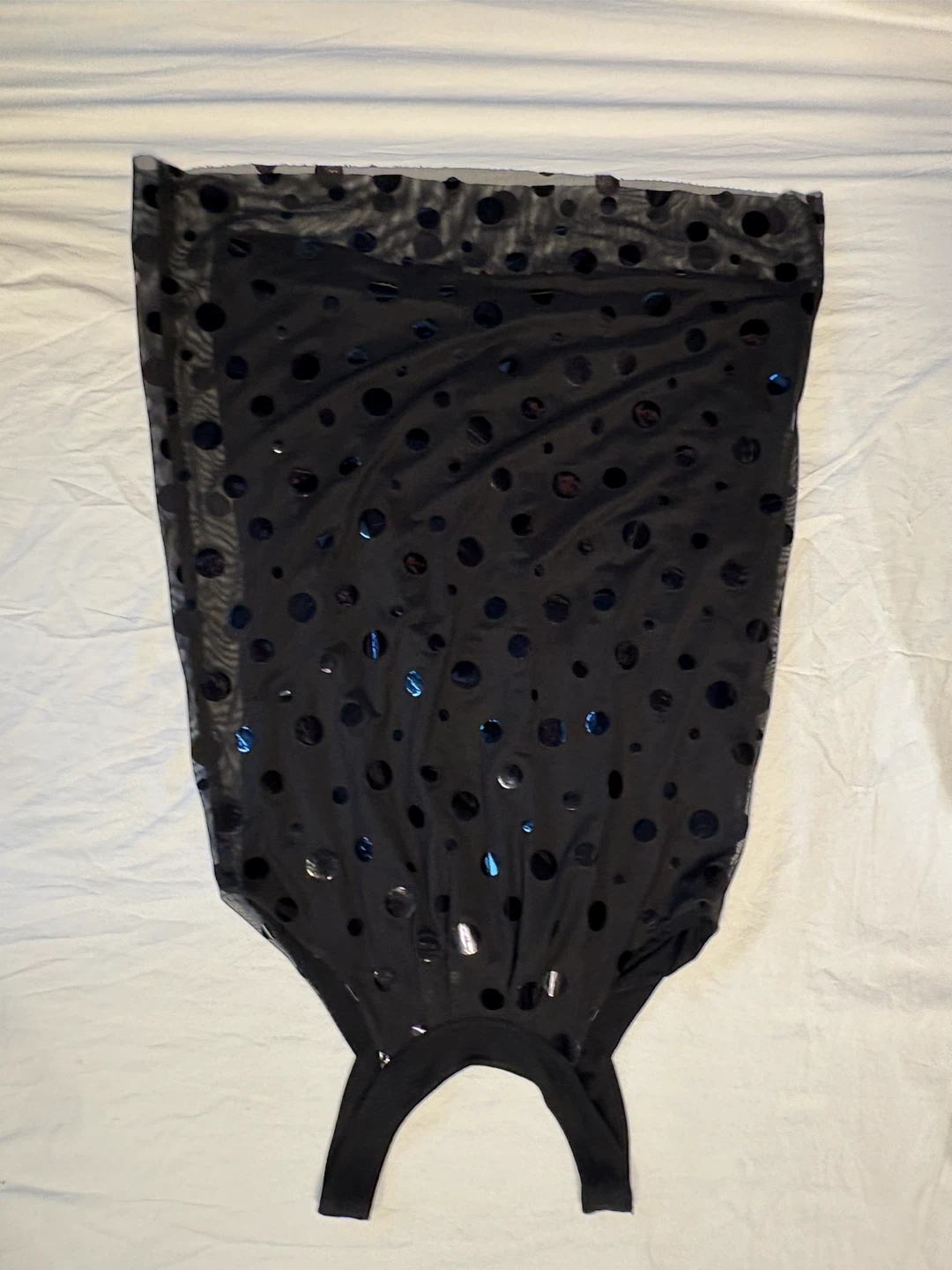 Pink Ice Black Polka Dot Mesh Tank Top - photo 3