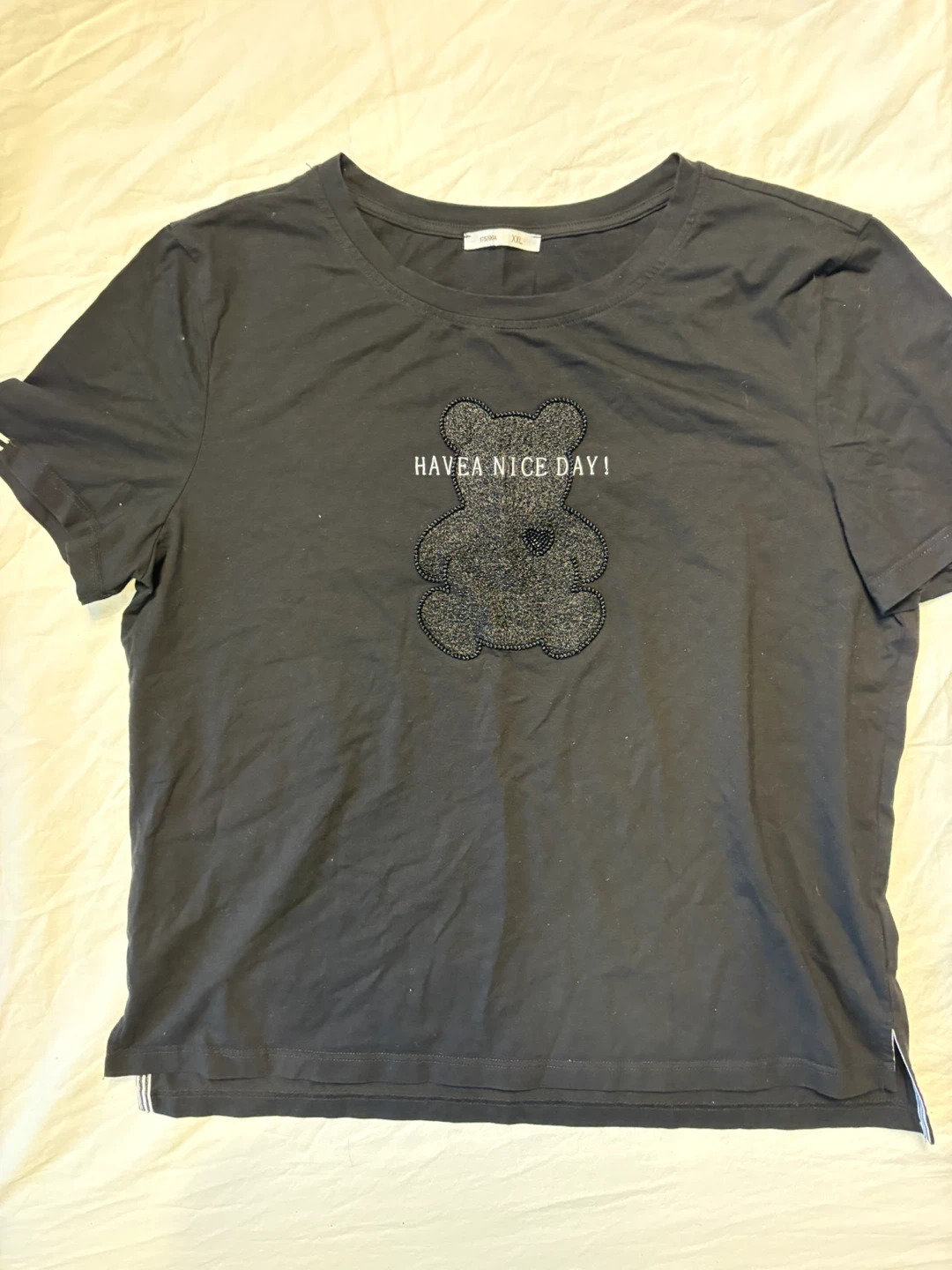 Black bear graphic T-shirt XXL