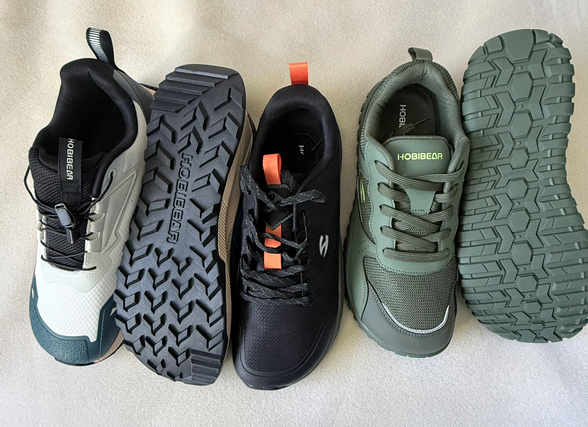 Three pairs of Hobibear sneakers