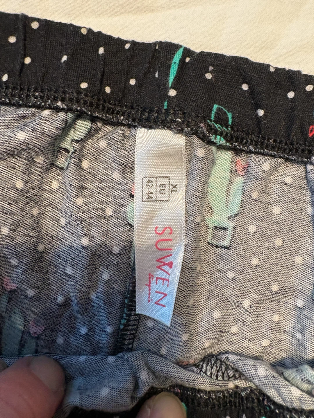 Suwen vibrator Print Jogger Pajama Pants XL - photo 2