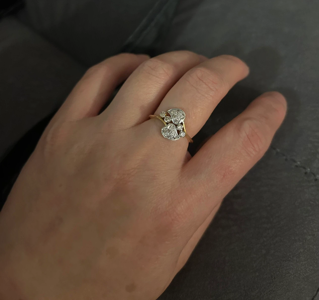 14k solid Gold Diamond Ring