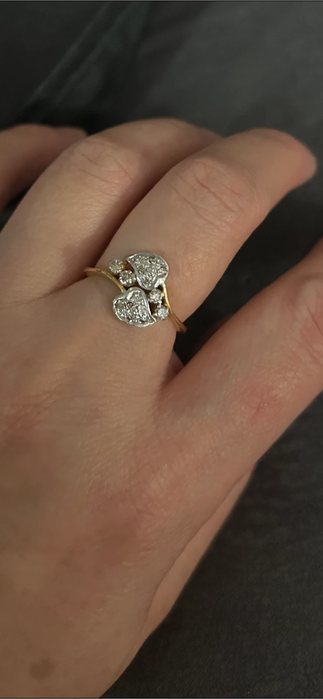 14k solid Gold Diamond Ring - photo 2
