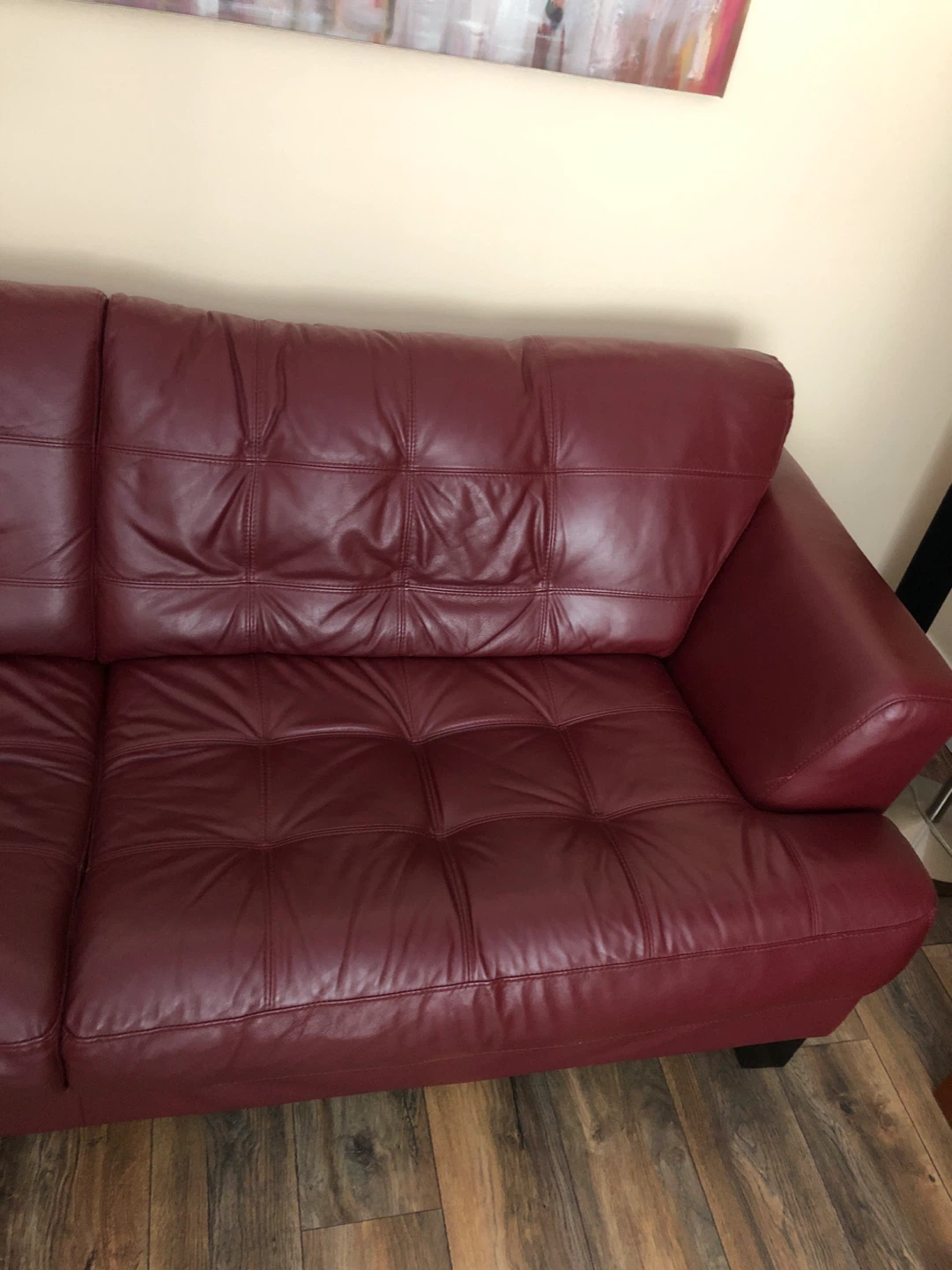 Cindy Crawford designed, Extra large leather couch, 100% leather - photo 3