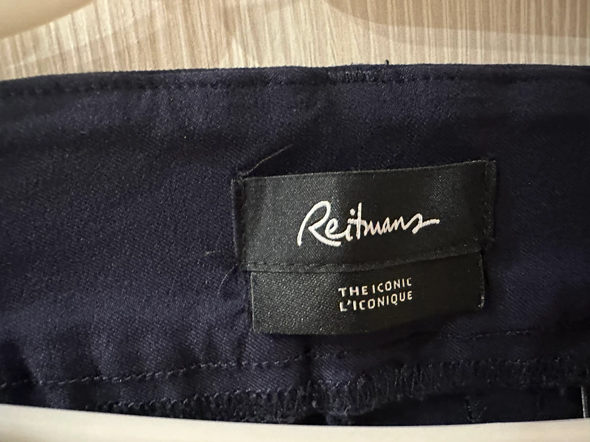 Reitmans The Iconic Navy Trousers Size 12 - photo 2