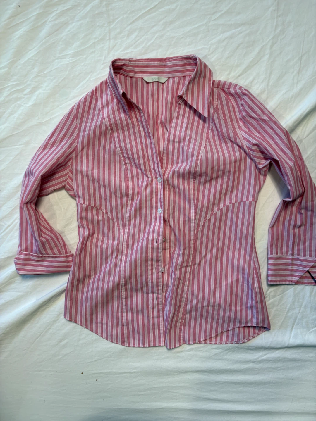 Marks & Spencer Pink Striped Shirt