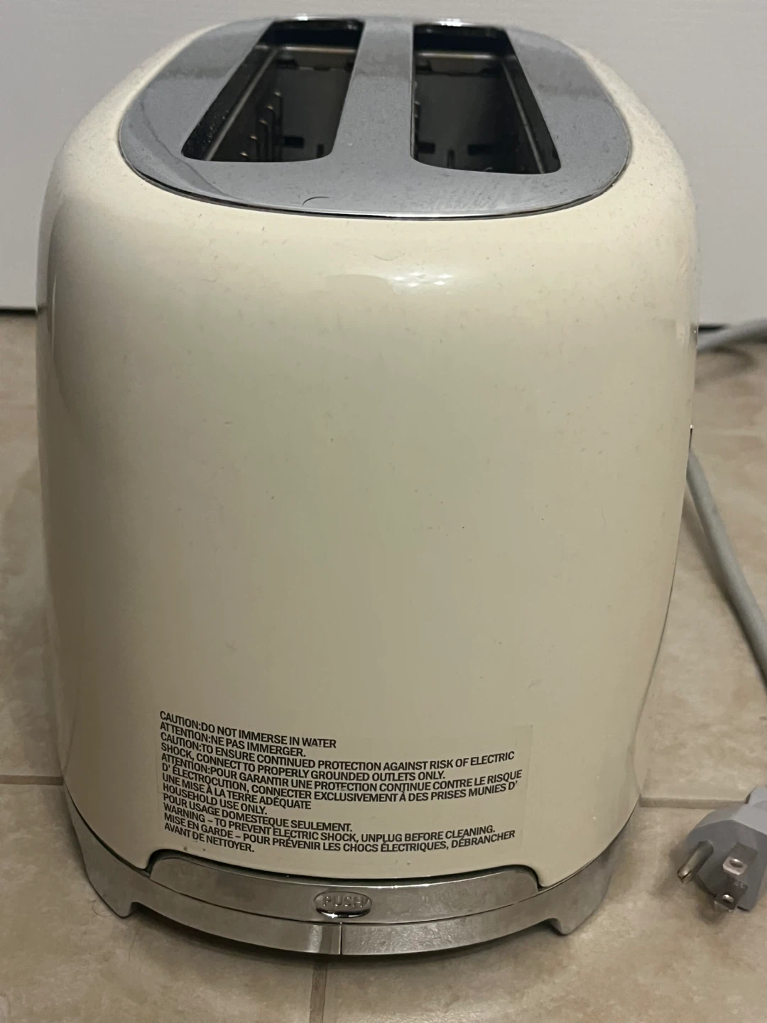 Smeg 2-Slice Toaster Cream (doesn’t hold down) - photo 4