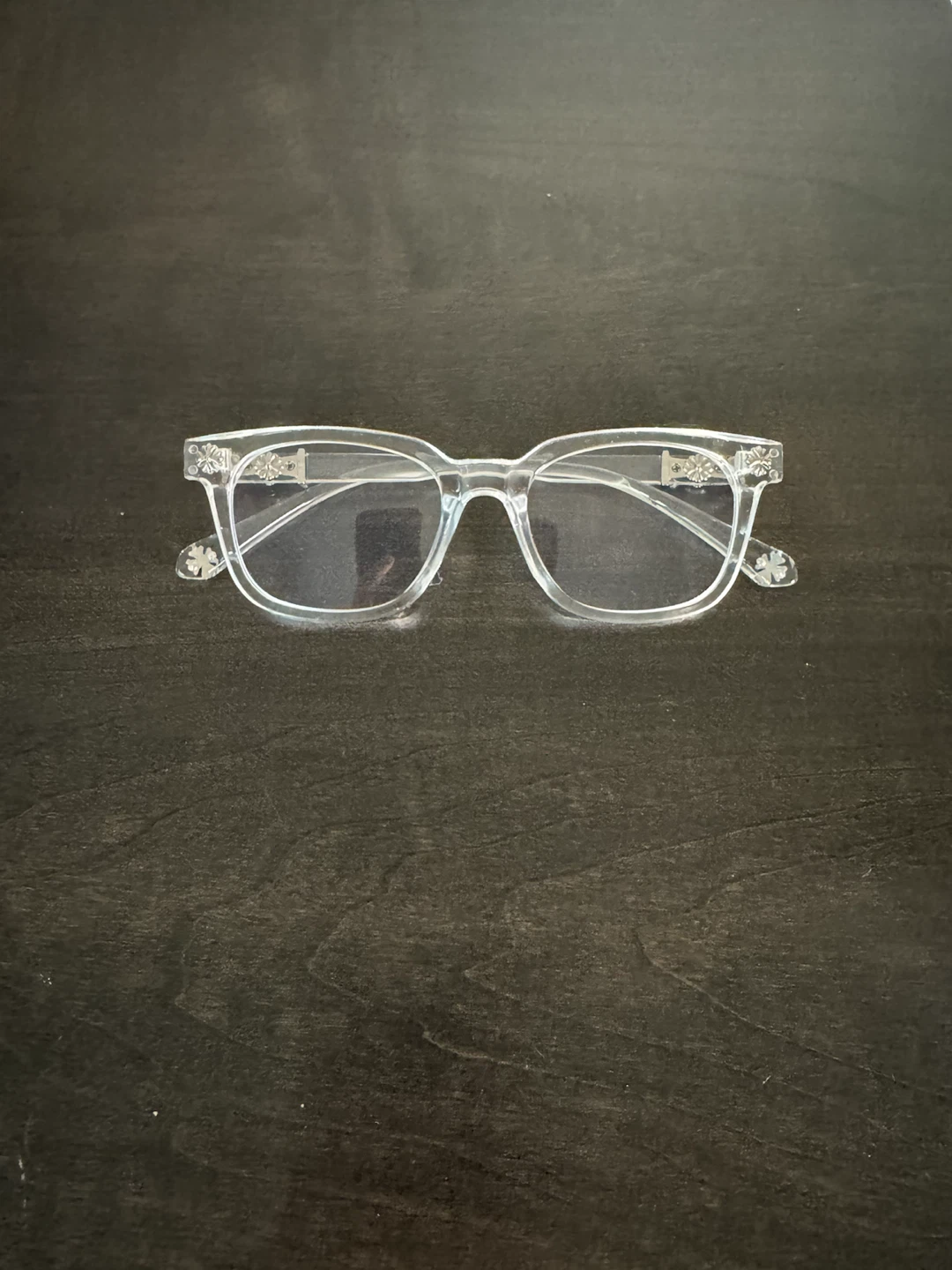 Chrome Hearts Clear Frame Glasses