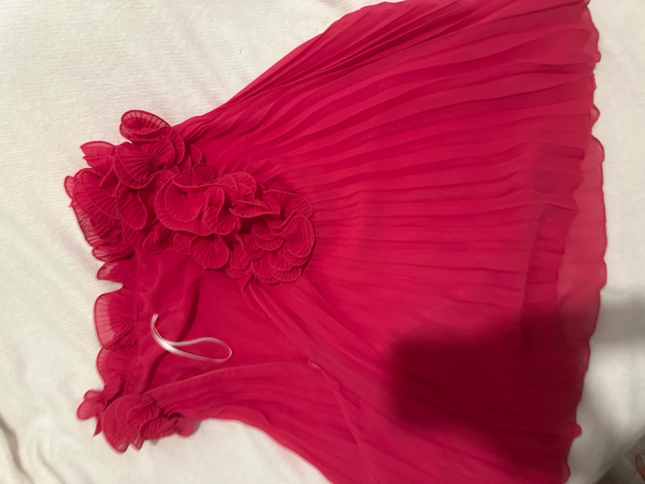 Pink Pleated Ruffle Dress - photo 2