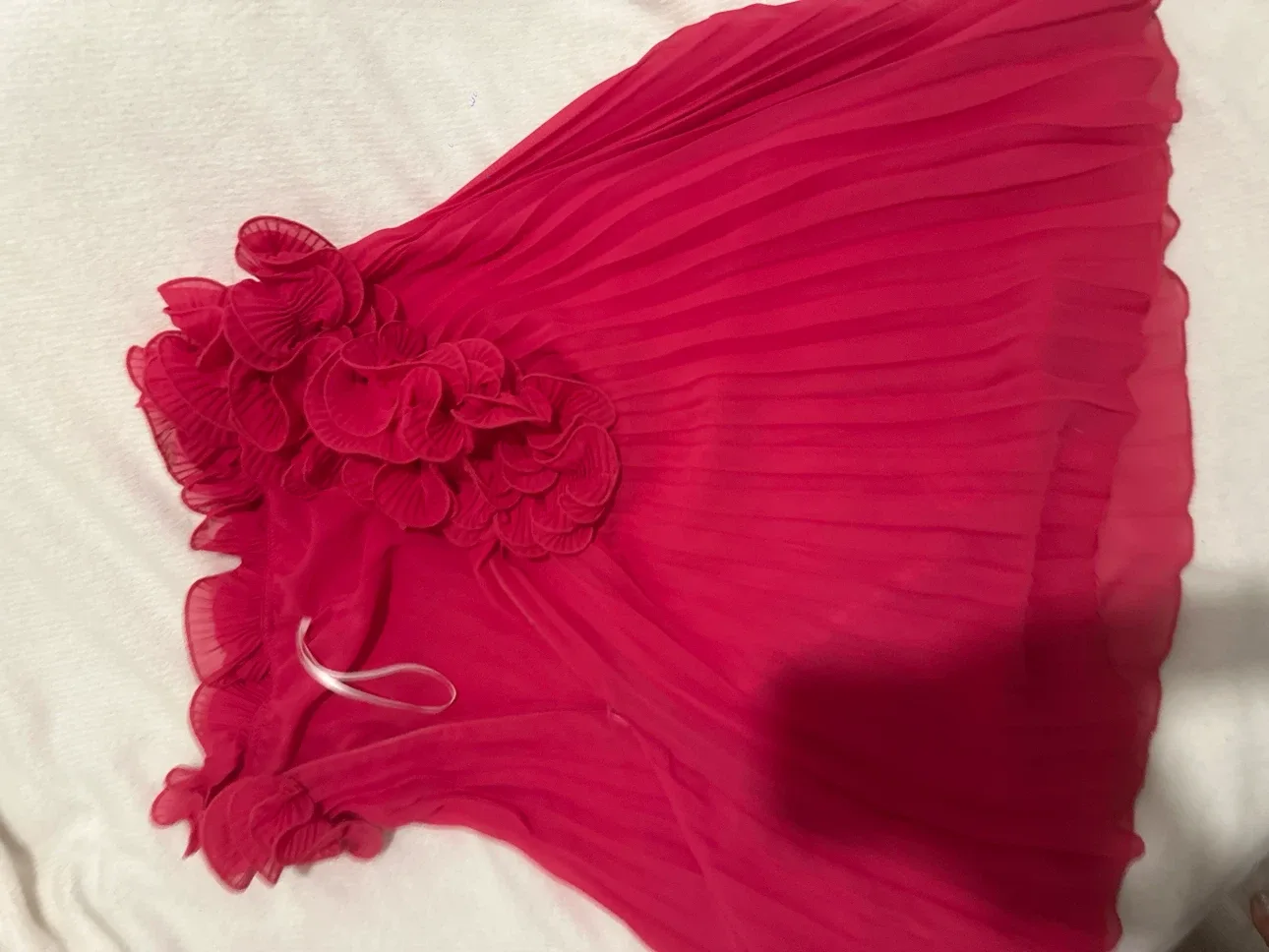 Pink Pleated Ruffle Dress - photo 2