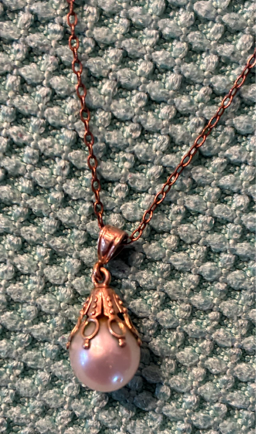 Vintage Birks Gold Filled Teardrop Pearl Necklace - photo 4