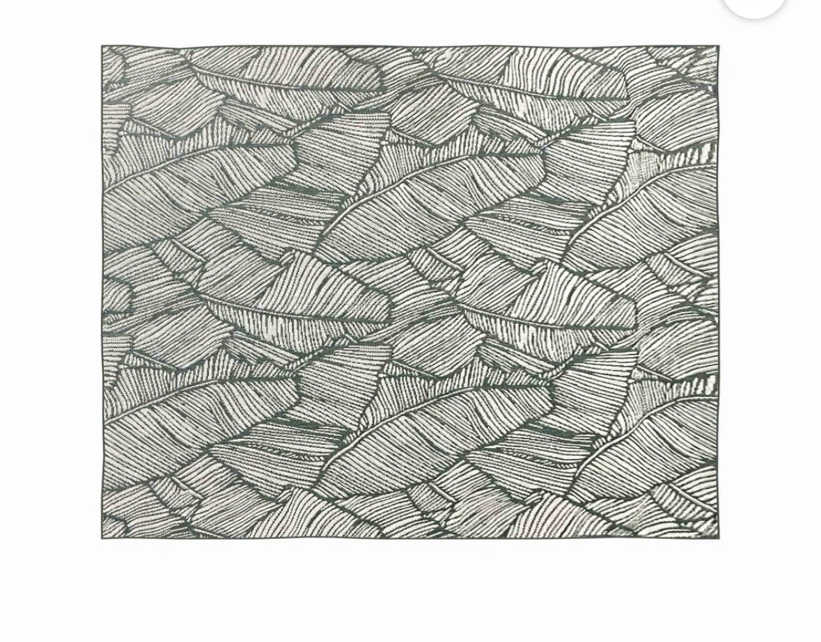 Brand New Leaf Pattern Outdoor Rug 10 x 8ft - photo 2