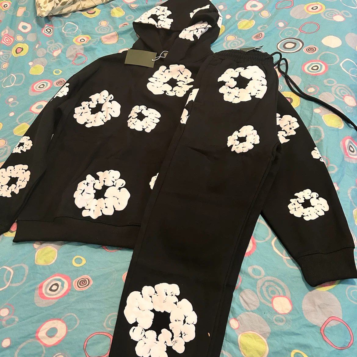 Denim Tears Floral Hoodie and Sweatpants Set