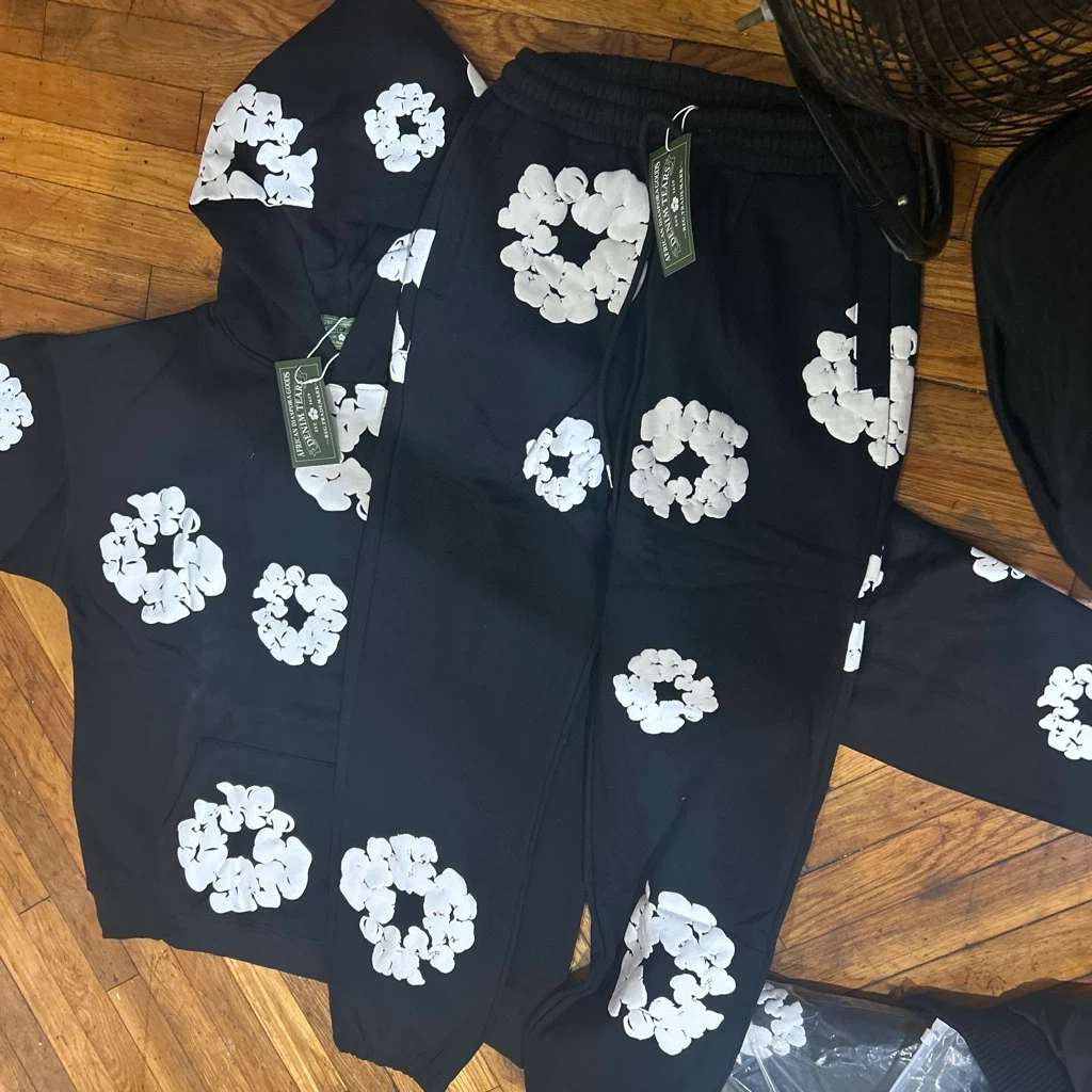 Denim Tears Floral Hoodie and Sweatpants Set - photo 2