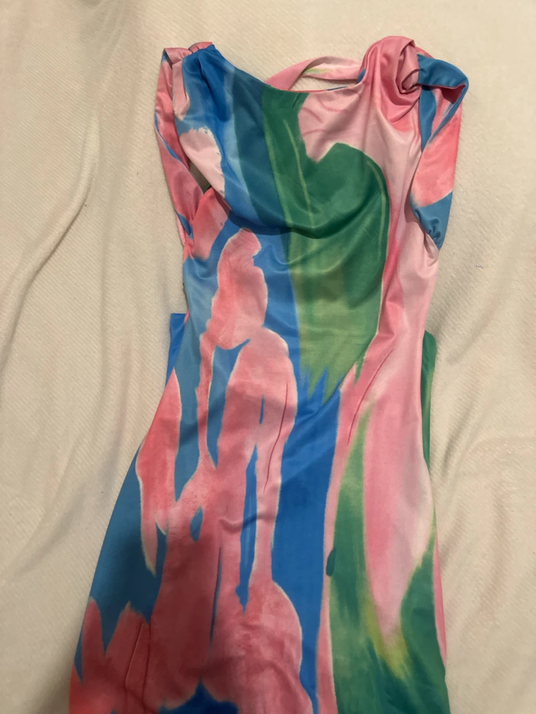 Colourful Abstract Print Dress - photo 2