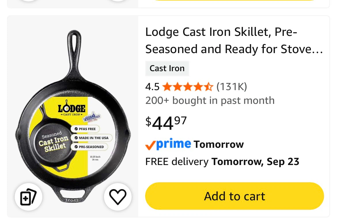 Lodge 10.5 Inch Cast Iron Skillet - photo 4