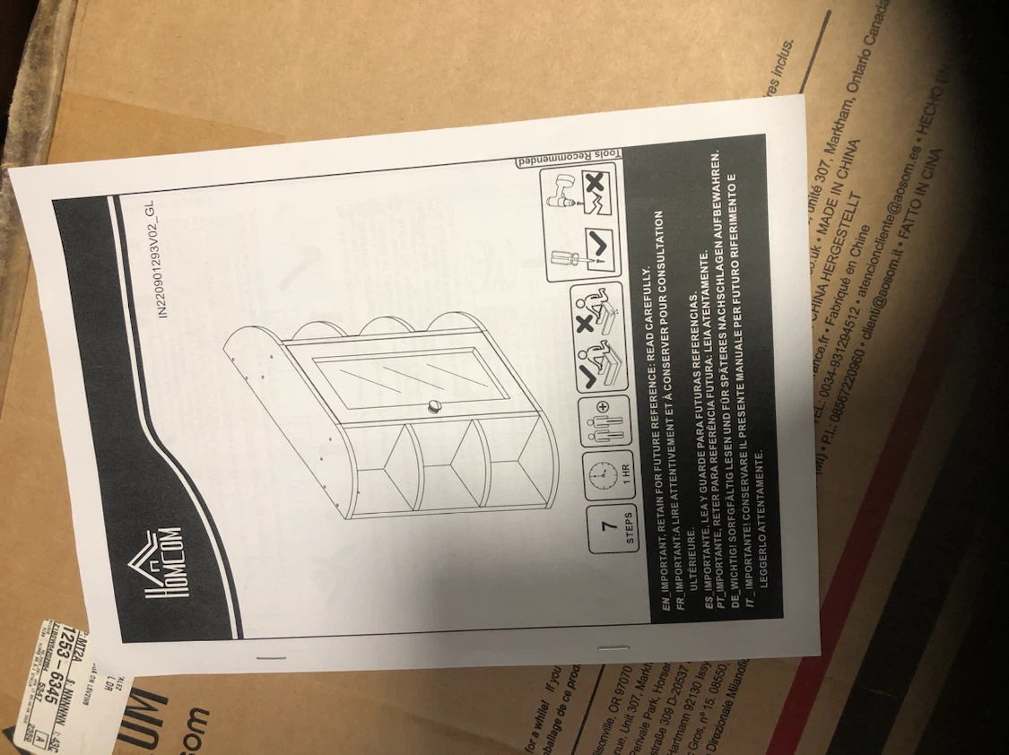 HomCom Wall Cabinet Model 834-203 - photo 3