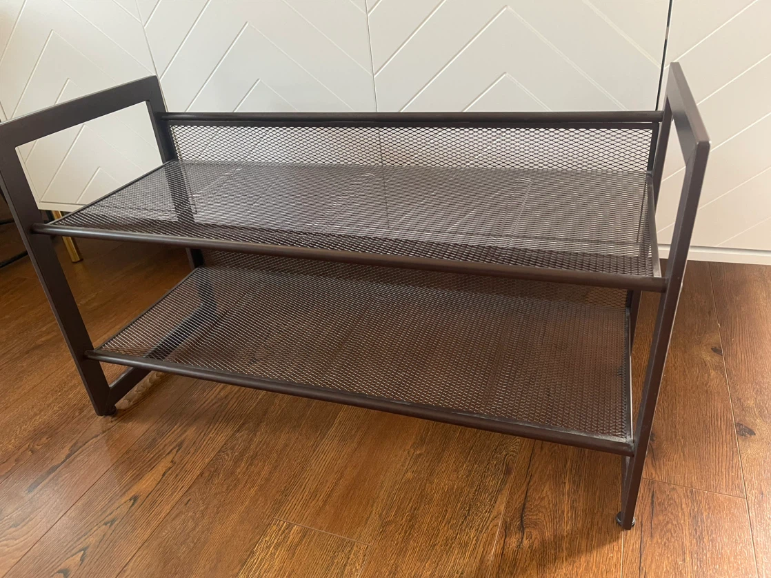 Two-Tier Metal Shoe Rack - photo 2