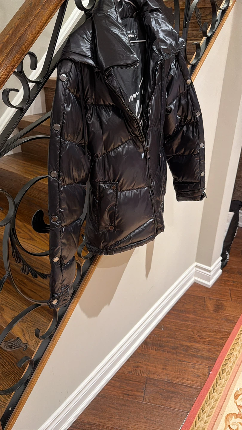 Karl Lagerfeld Black Puffer Jacket