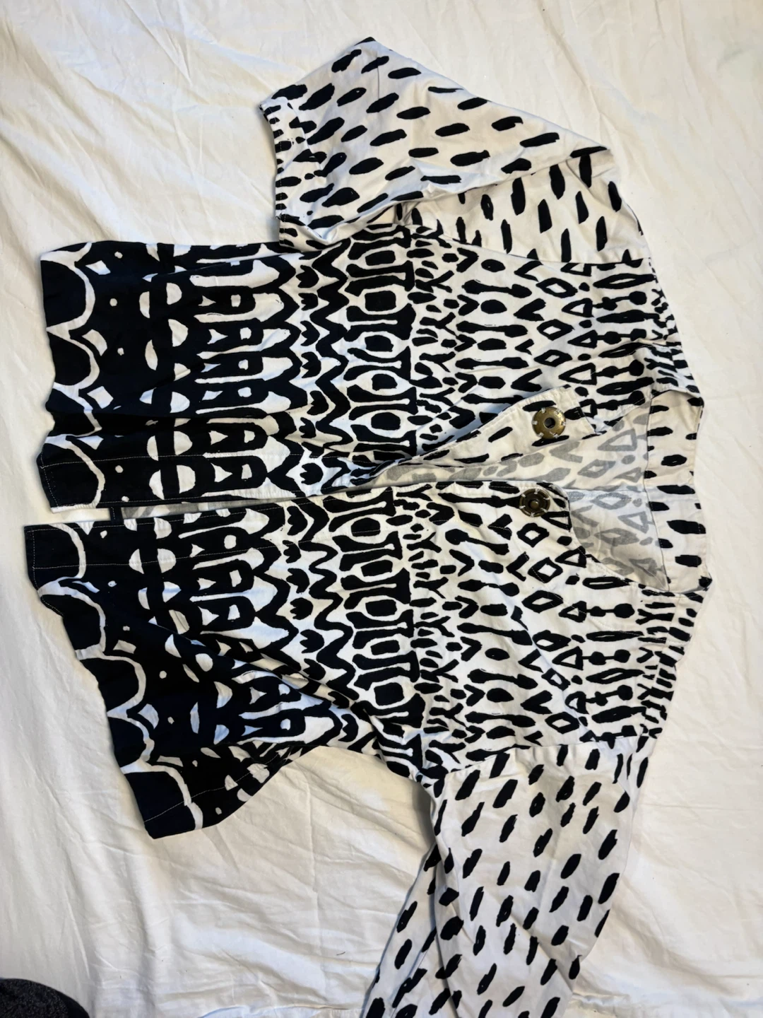 Black and White Patterned Jacket