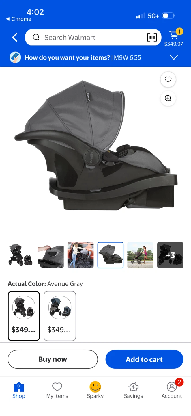 Evenflo Folio3 Stroll & Jog Travel System - photo 3