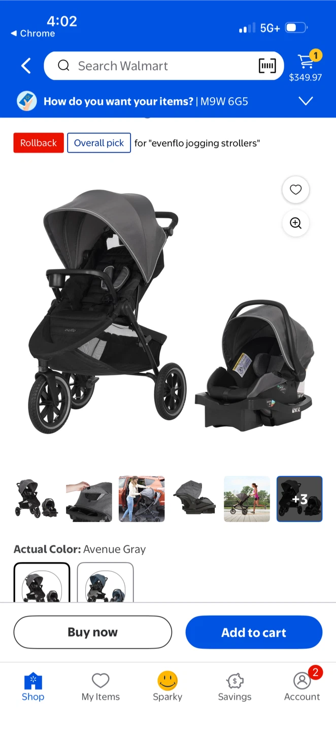Evenflo Folio3 Stroll & Jog Travel System - photo 5
