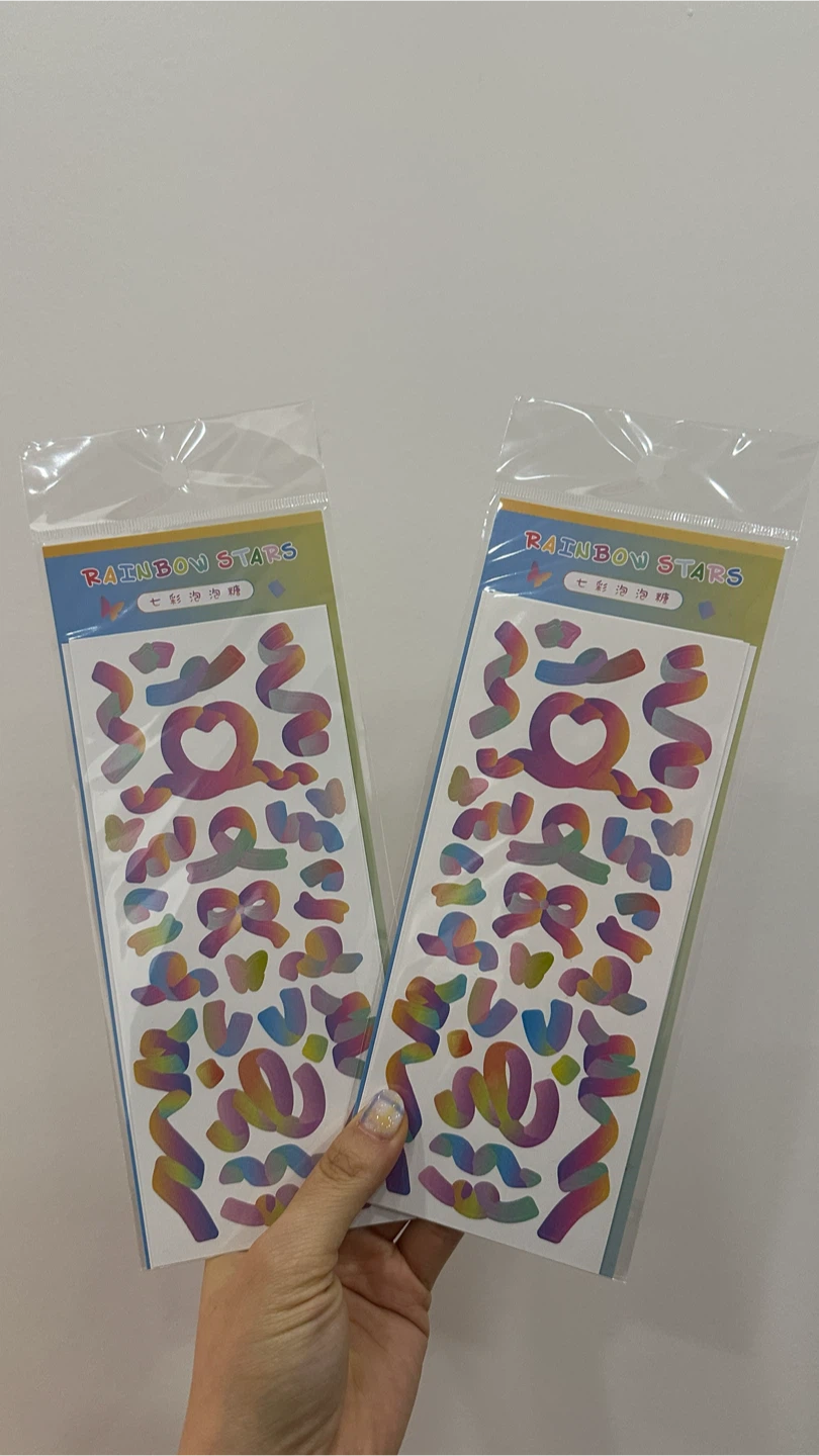 (new) decorative ribbon stickers set of 2 #freecycle
