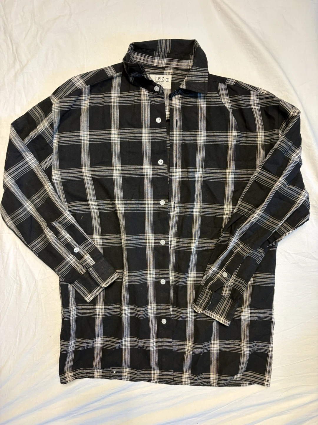 T.B.C Plaid Button-Down Shirt