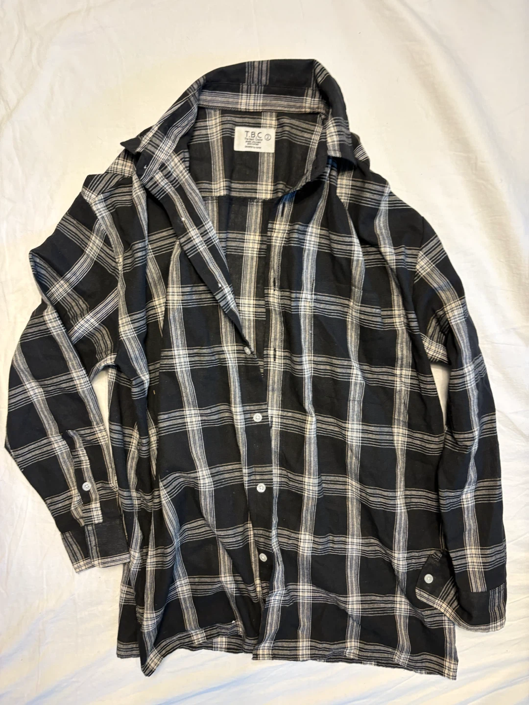 T.B.C Plaid Button-Down Shirt - photo 3