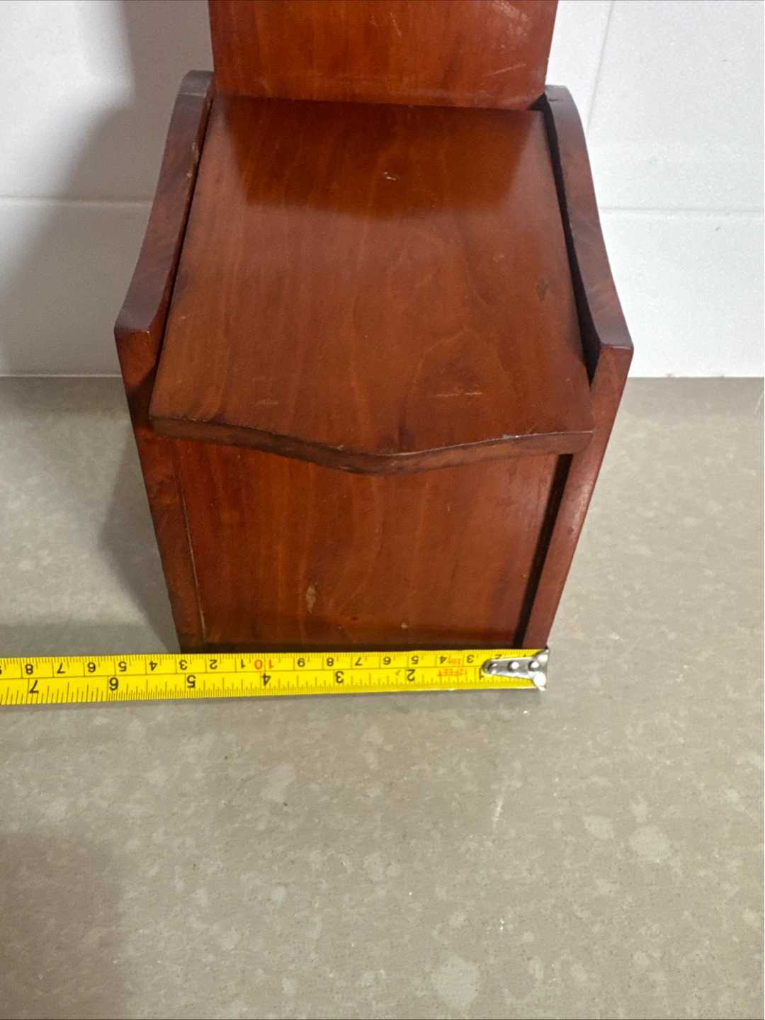 Vintage Wall Mounted Wooden Storage Bin - photo 5