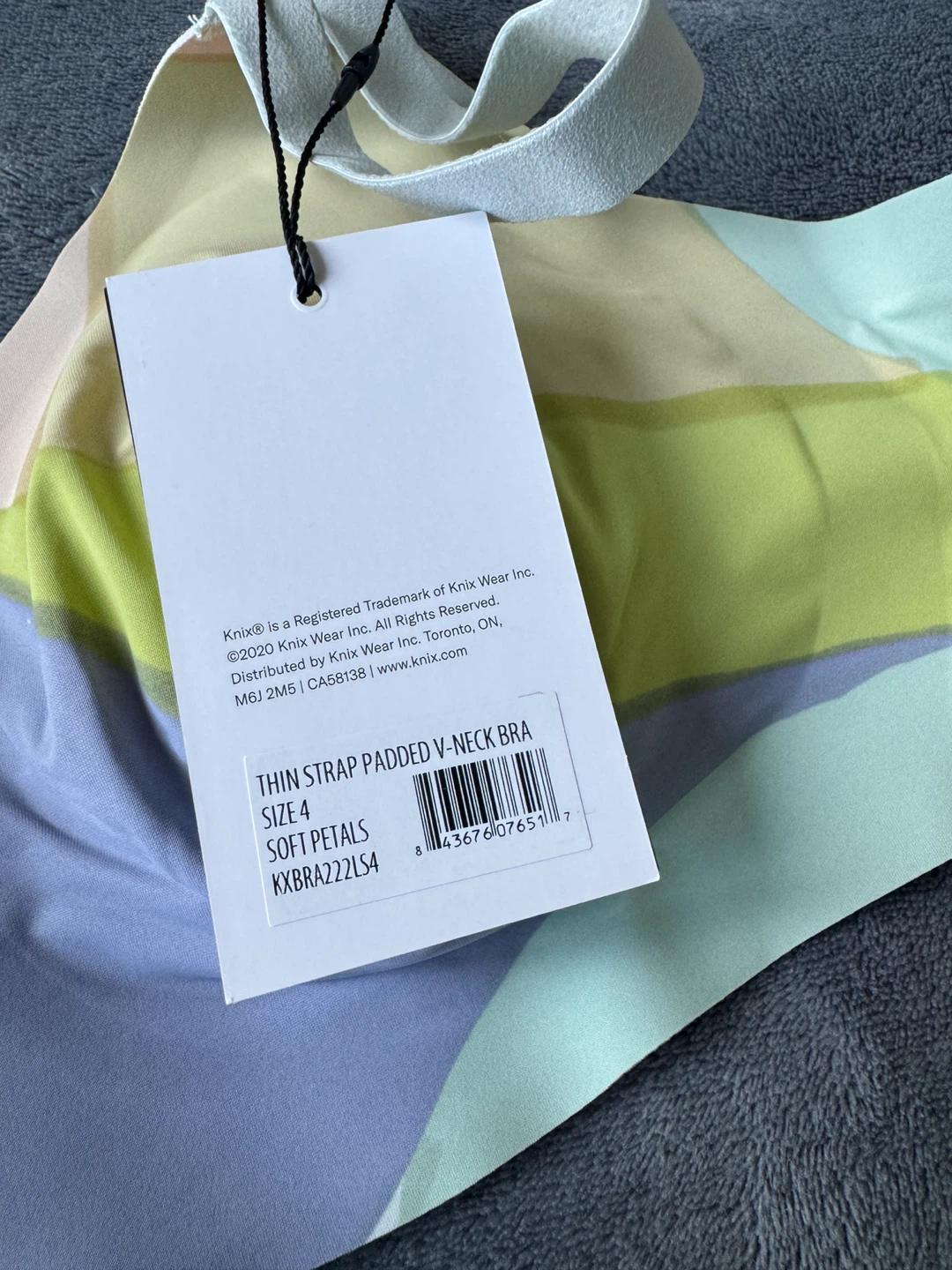 Knix Thin Strap Padded V-Neck Bra - Size 4 - photo 4