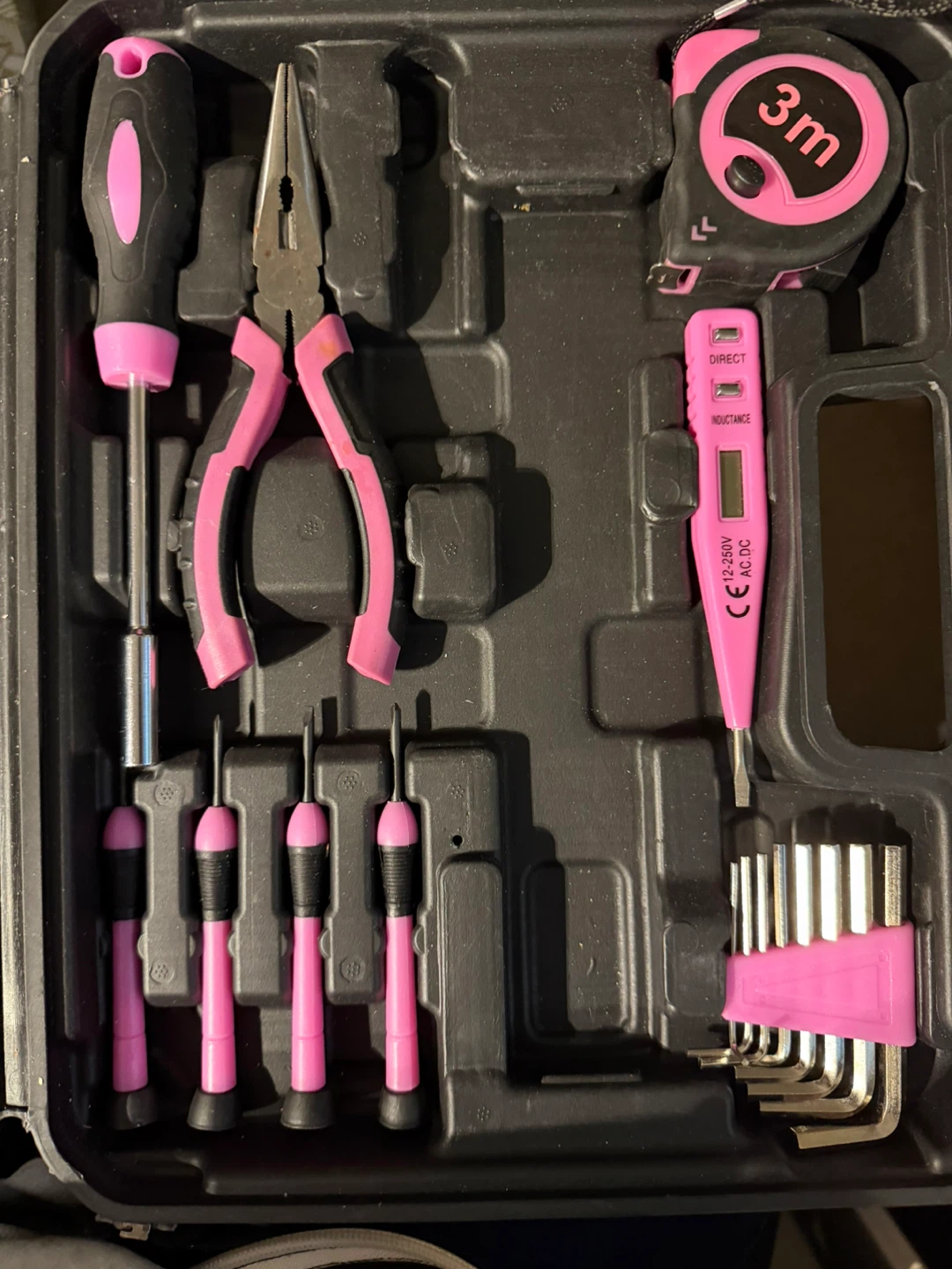 Solude Pink Household Tool Set with Case