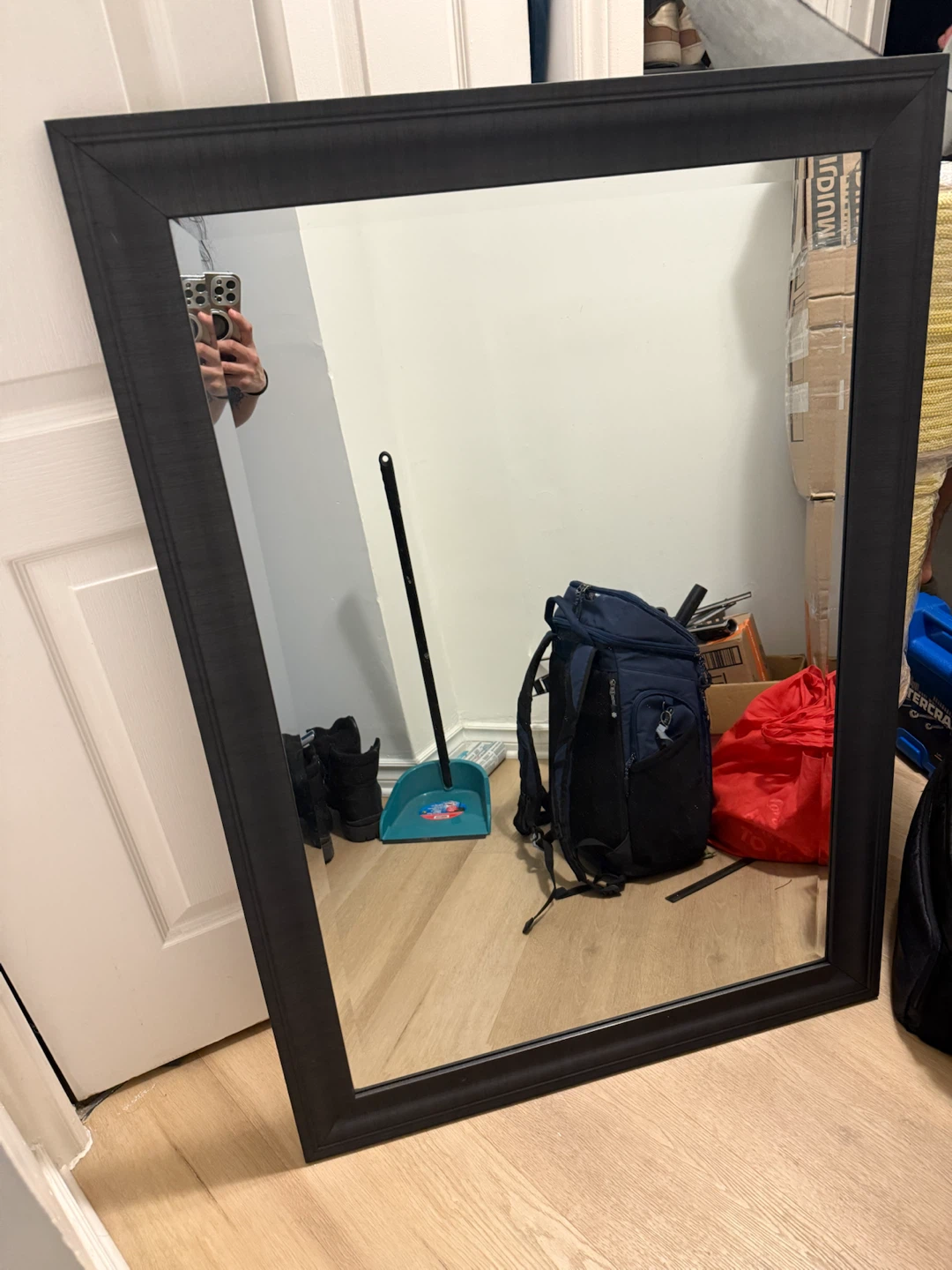 Large Black Wall Mirror